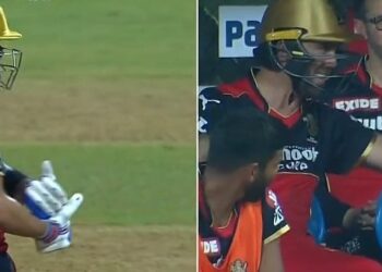 Virat Kohli’s baby celebration for newborn daughter Vamika after completing first IPL 2021 fifty – WATCH