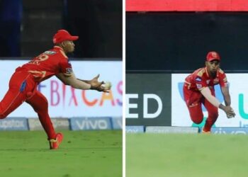 PBKS vs MI IPL 2021 Match 17: Nicholas Pooran Takes a brilliant diving catch to dismiss Krunal Pandya-WATCH