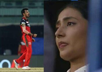 Teary-eyed Yuzvendra Chahal wife Dhanashree after RCB bowler bags his first wicket in IPL 2021