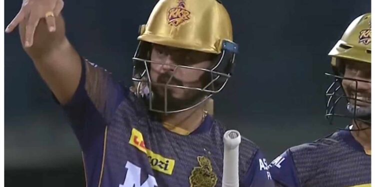 Watch: Nitish Rana Celebration after Fifty in SRH vs KKR