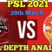 WATCH VIDEO, PSL 2021: Islamabad United vs Lahore Qalandars Match Prediction – Who will win today’s match?