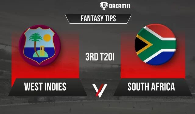 WI vs SA Dream11 Prediction, Fantasy Cricket Tips, Playing 11, Pitch Report and Injury Update for 3rd T20I
