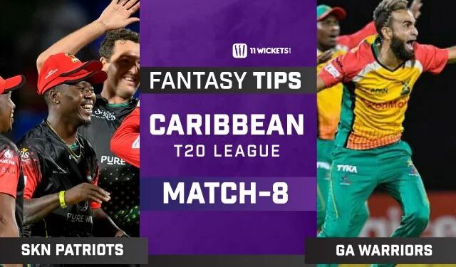 SKN vs GUY 11Wickets Prediction, Fantasy Cricket Tips, Playing 11, Pitch Report and Injury Update for Caribbean T20 League 2021, Match 8