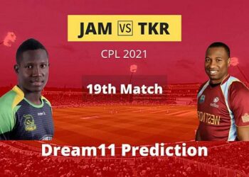JAM vs TKR Dream11 Prediction | 19th Match | CPL 2021
