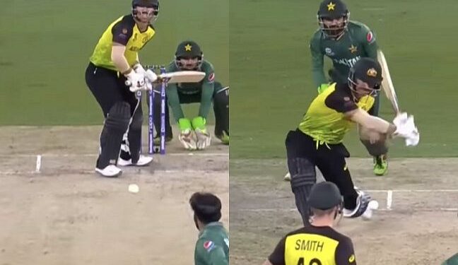 ICC T20 World Cup, PAK vs AUS: David Warner SIX off a double bounced ball – WATCH VIDEO