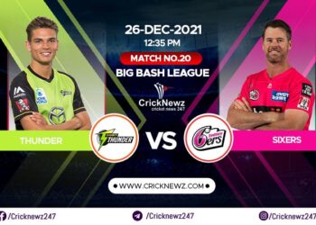 Big Bash League 2021-22, Match 20: Sydney Thunder vs Sydney Sixers | Match Prediction | Dream11 Team | Who May Win