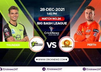 Big Bash League 2021-22, Match 24: Sydney Thunder vs Perth Scorchers | Match Prediction | Dream11 Team | Who May Win