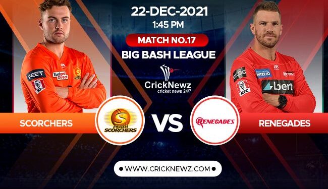 Big Bash League 2021-22, Match 17: Melbourne Renegades vs Perth Scorchers | Match Prediction | Dream11 Team | Who May Win