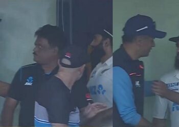 Watch Video: Virat Kohli And Rahul Dravid Walk To The New Zealand Dugout To Congratulate Ajaz Patel After Stumps On Day 2
