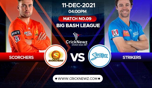 Big Bash League 2021-22, Match 9: Perth Scorchers vs Adelaide Strikers | Match Prediction | Dream11 Team | Who May Win