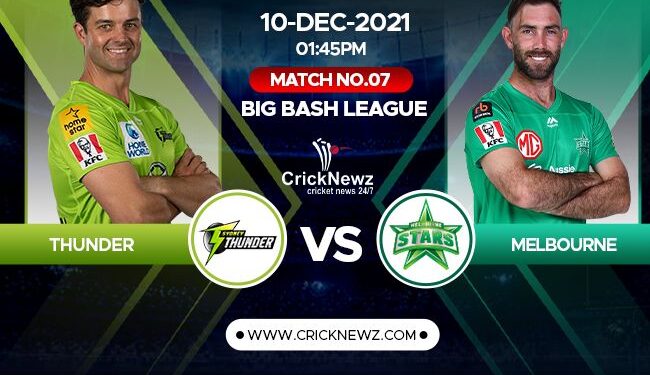 Big Bash League 2021-22, Match 7: Melbourne Stars vs Sydney Thunder | Match Prediction | Dream11 Team | Who May Win