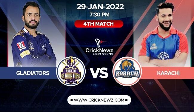 Pakistan Super League, 2022, Match 4: Karachi Kings vs Quetta Gladiators | Match Prediction | Dream11 Team | Who May Win