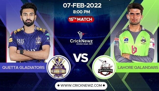 Pakistan Super League, 2022, Match 15: Quetta Gladiators vs Lahore Qalandars | Match Prediction | Dream11 Team | Who May Win