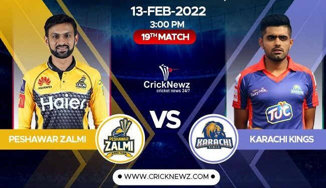 Pakistan Super League, 2022, Match 19: Peshawar Zalmi vs Karachi Kings | Match Prediction | Dream11 Team | Who May Win