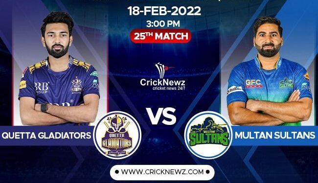 Pakistan Super League, 2022, Match 25: Multan Sultans vs Quetta Gladiators | Match Prediction | Dream11 Team | Who May Win
