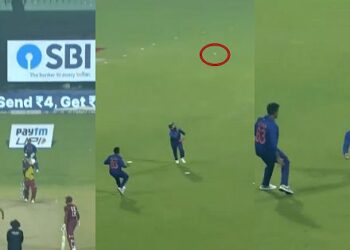 IND vs WI: Watch Video – Rohit Sharma Takes An Incredible Leaping Catch To Dismiss Odean Smith
