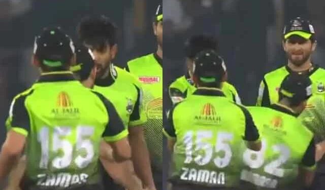 PSL 2022: Haris Rauf slaps LAH teammate Kamran Ghulam for dropping a catch