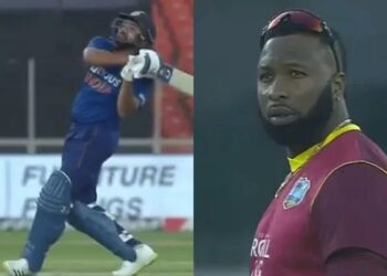 IND vs WI, Match Highlights : Rohit Sharma’s magnificent six leaves Kieron Pollard frustrated