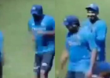 IND vs WI: Rishabh Pant hilariously scares Rohit Sharma during practice
