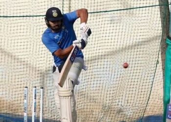Captain Rohit Sharma sweats out at nets ahead of first Test vs Sri Lanka