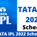 TATA IPL Schedule 2022: Date, Time, Fixtures, Teams, Venue Details, IPL Schedule