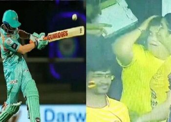 IPL 2022: Ayush Badoni’s six badly hurts fan in the stands, bowl hits on the head