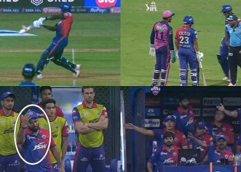 DC vs RR: Watch Video – Rishabh Pant Calls Back His Players From Crease