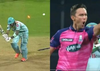 RR vs LSG: Trent Boult’s sizzling inswinger castles KL Rahul for golden duck- Watch Video