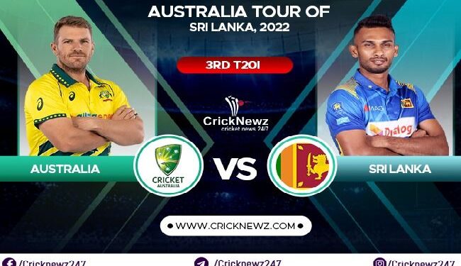 Sri Lanka vs Australia, 3rd T20I: Dream11 Team | Playing XI | Who May Win