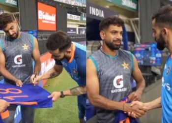 Asia Cup 2022: Virat Kohli gifts signed jersey to Haris Rauf following Indo-Pak contest