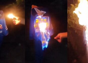 IPL 2024 [WATCH]: Fan burns Mumbai Indians jersey after removal of Rohit Sharma as Captain