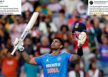 “Suryakumar Yadav Is T20 GOAT” – Twitter Reacts As Batter Hits Record-Equaling 4th T20I Century