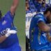 PBKS vs MI: Watch - Hardik Pandya punches himself in jubilation as Rohit Sharma hits one-handed six