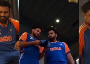 WATCH: Rohit Sharma and Kuldeep Yadav involve in a hilarious banter ahead of T20 World Cup 2024