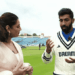 Watch- Sanjana Ganesan humiliates Jasprit Bumrah, angers him by making fun of his runup