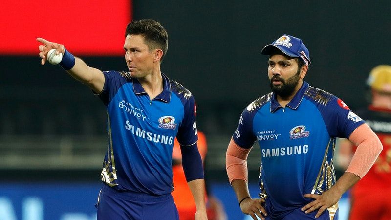 Trent Boult and Rohit Sharma (Image Credit: Twitter)