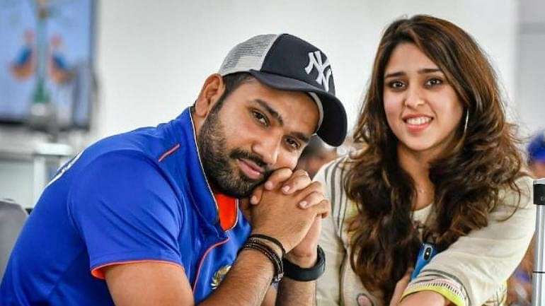 Rohit Sharma, Ritika Sajdeh. Image Source: Twitter