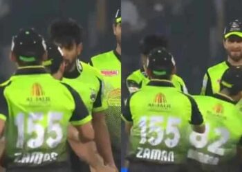 PSL 2022: Haris Rauf slaps LAH teammate Kamran Ghulam for dropping a catch